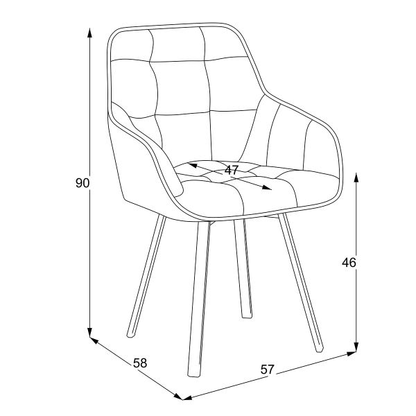Стілець Gori Swivel Tigin