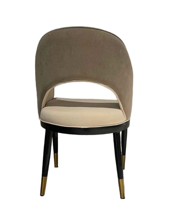 Стілець дерев'янна рама Nappa, метал, шкіра Rebound, бавовна Le Italia - фото 3