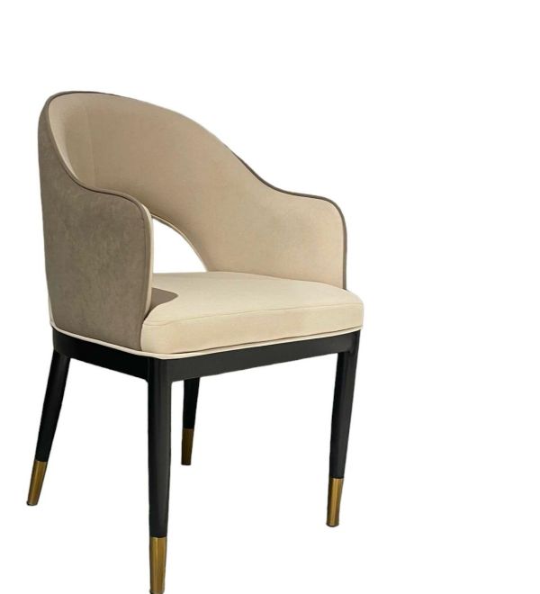 Стілець дерев'янна рама Nappa, метал, шкіра Rebound, бавовна Le Italia - фото 7