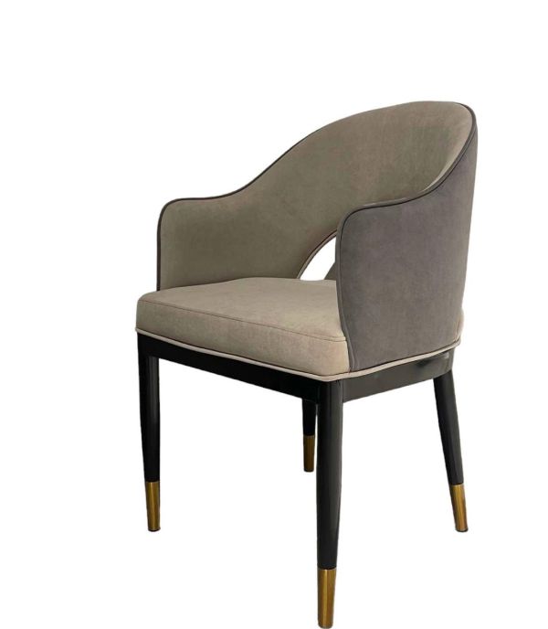 Стілець дерев'янна рама Nappa, метал, шкіра Rebound, бавовна Le Italia - фото 6