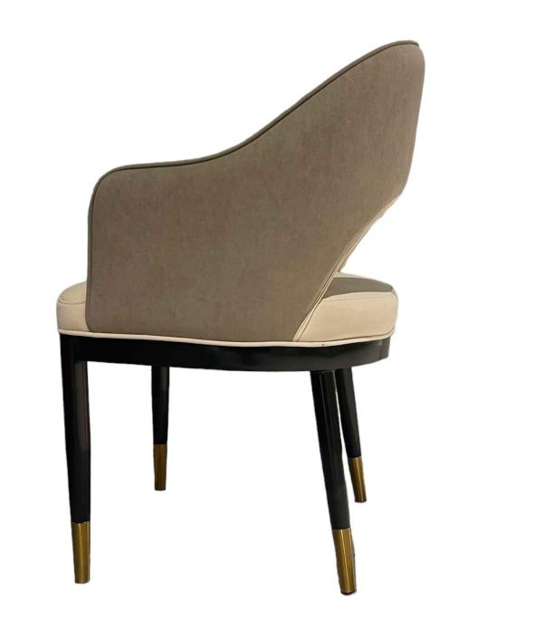 Стілець дерев'янна рама Nappa, метал, шкіра Rebound, бавовна Le Italia - фото 5