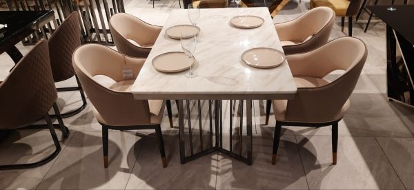 Стілець дерев'янна рама Nappa, метал, шкіра Rebound, бавовна Le Italia - фото 2