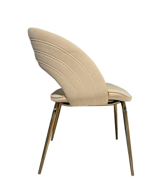 Стул нержавеющая сталь, беж Le Italia