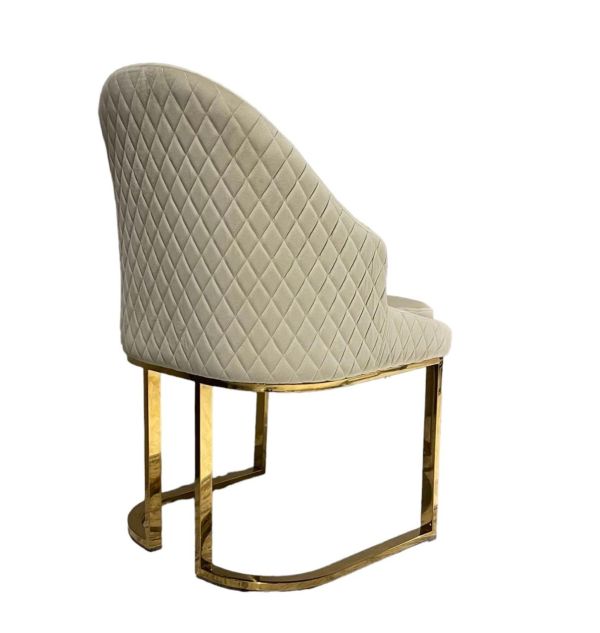 Стілець обідній DC077 Золота нержав. сталь Vetro mebel - фото 4