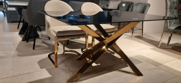 Стілець обідній DC077 Золота нержав. сталь Vetro mebel - фото 2