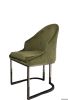 Стілець обідній DC077 Чорна титанова нержав.сталь, поліуретан Смарагдовий Vetro mebel - фото 5