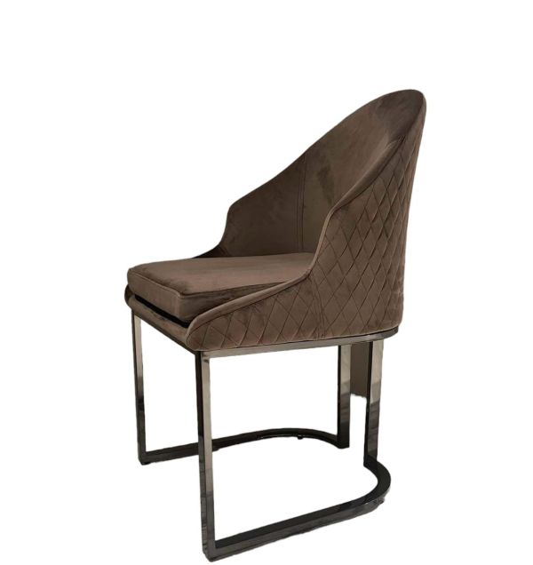 Стілець обідній DC077 Чорна титанова нержав.сталь, поліуретан Смарагдовий Vetro mebel - фото 7