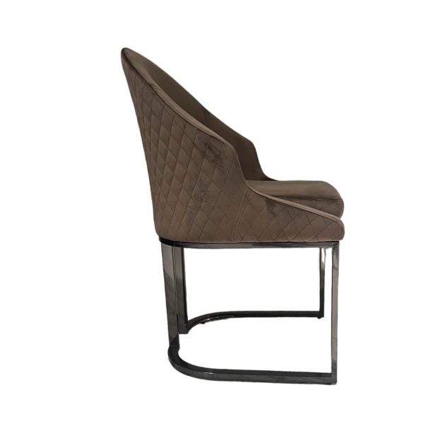 Стілець обідній DC077 Чорна титанова нержав.сталь, поліуретан Смарагдовий Vetro mebel - фото 2