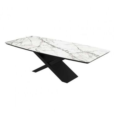 Стол Belfort 240х100х76 Laminam Invisible white (5 mm)