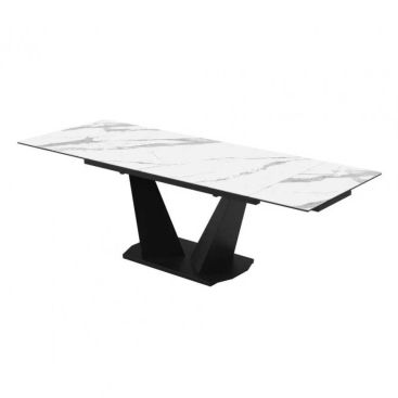 Стол Луара 140(200)*80*76 Laminam Bianco Statuario Venato (3 мм)