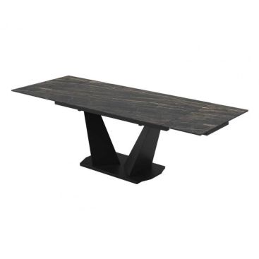 Стол Луара 160(240)*90*76 Laminam Naturali Noir Desir (3 mm)