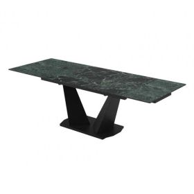 Стіл Луара 160(240)*90*76 Laminam Verde Alpi Lucidato (5mm)