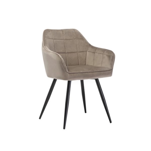 Стілець M-62 капучино велюр Vetro mebel