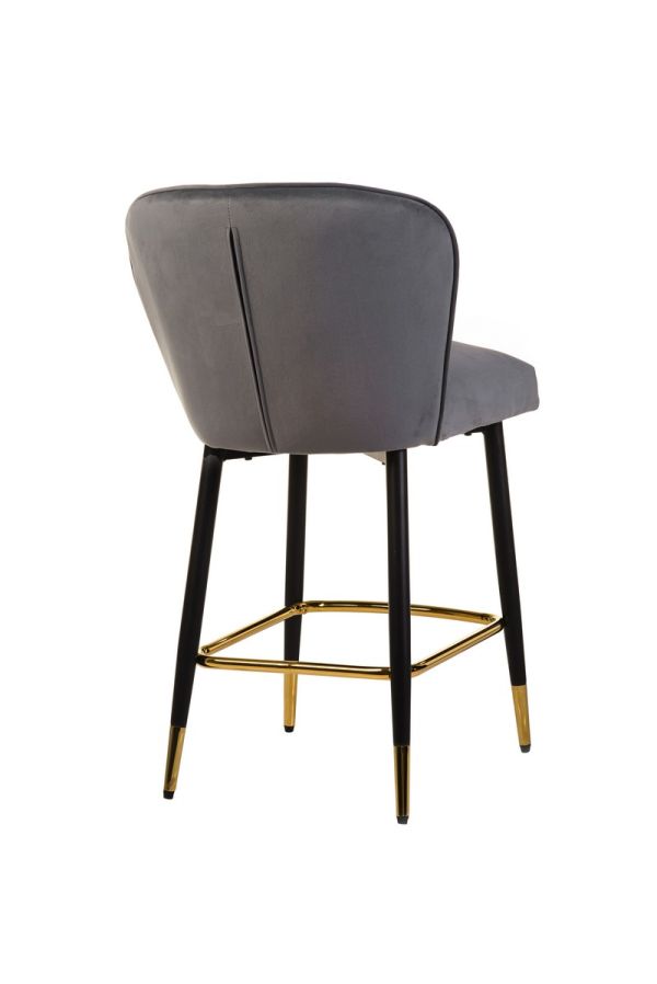 Напівбарний стілець B-126 сірий - фото 4