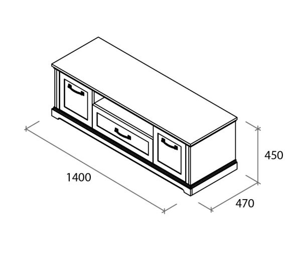 Тумба під телевізор Б'янка