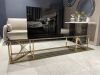 Тумба під телевізор TS026 золота нержавіюча сталь - фото 2