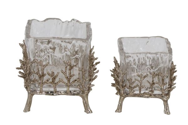 Декоративна фігурка скляна ємність 23426A