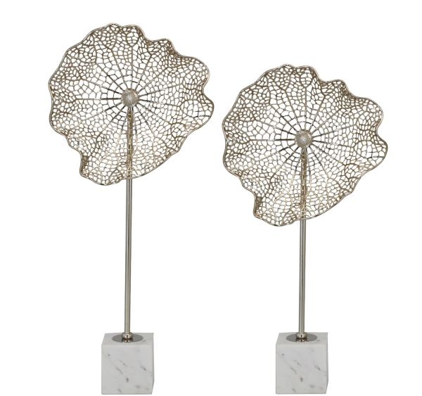 Декоративна фігурка мереживний лист 23418A