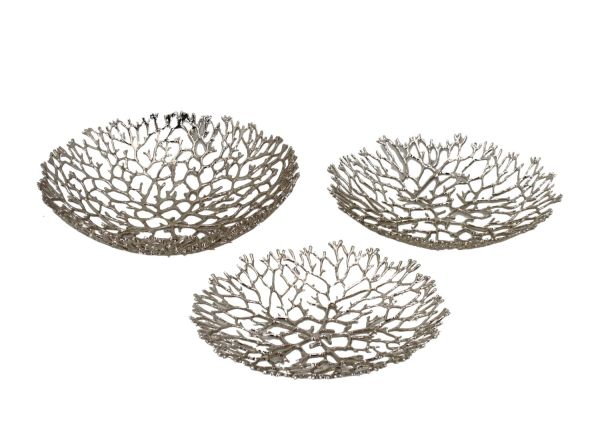 Декоративная фигурка металлические миски 21617A