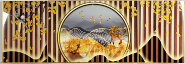 Картина-14, 50х70х2, 70х100см/ Gold