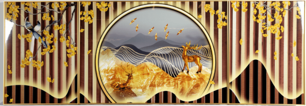 Картина-14, 50х70х2, 70х100см/ Gold 