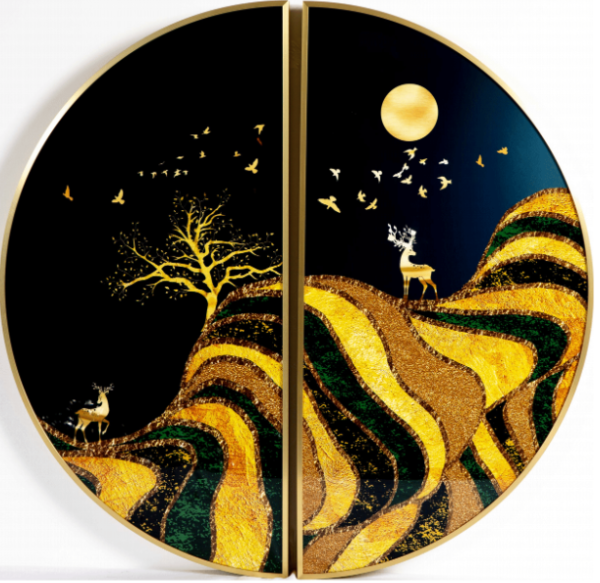 Картина-27 Gold, Диаметр 90см