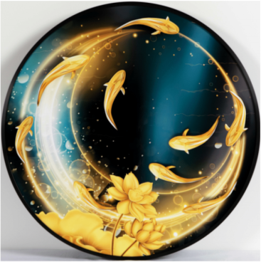 Картина-39 Gold, Диаметр 60см