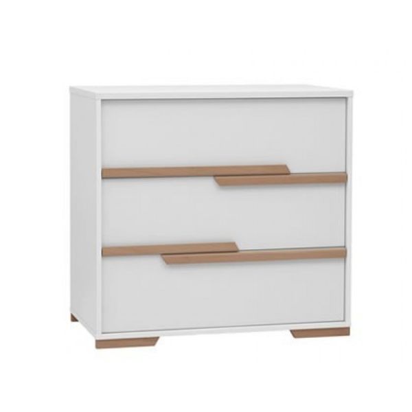 Snap Комод на три ящика білий/сірий PINIO - фото 6