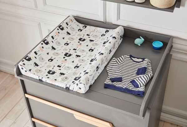 Snap Комод на три ящика білий/сірий PINIO - фото 2