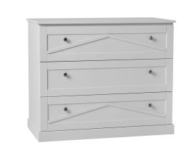 Marie Комод на 3 ящика білий PINIO