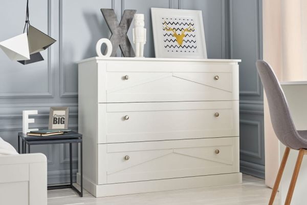 Marie Комод на 3 ящика білий PINIO - фото 6
