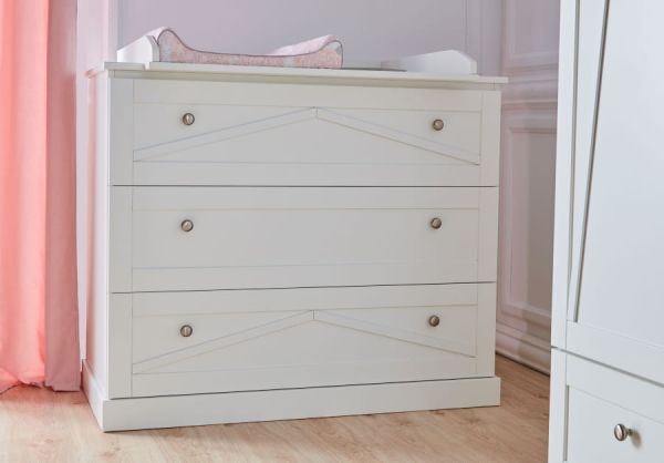 Marie Комод на 3 ящика білий PINIO - фото 5