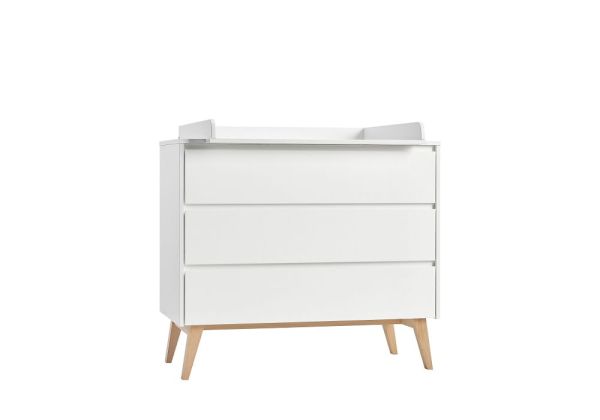 SWING Комод на 3 ящика білий-swing PINIO