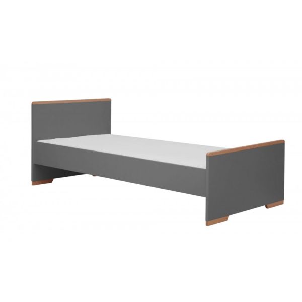 Snap Ліжко 200Х90см біле/сіре PINIO