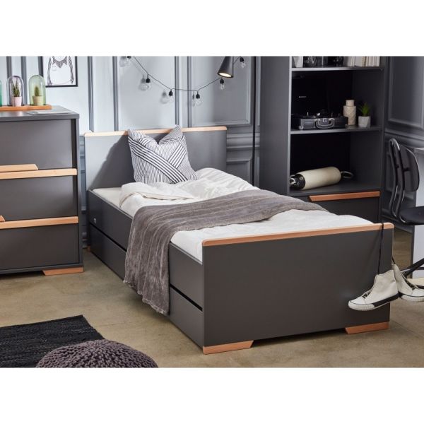 Snap Ліжко 200Х90см біле/сіре PINIO - фото 3