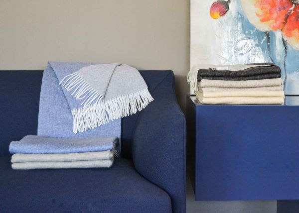 Плед Dolomiti Throws 130х180 Pearl/ lead grey Signoria - фото 11