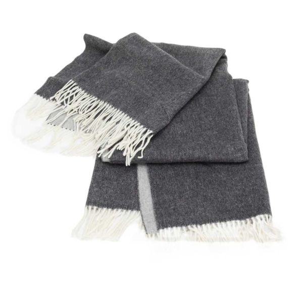Плед Dolomiti Throws 130х180 Pearl/ lead grey Signoria - фото 2
