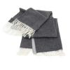 Плед Dolomiti Throws 130х180 Pearl/ lead grey Signoria - фото 2