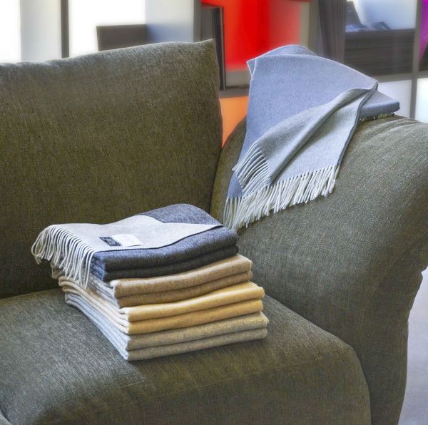 Плед Dolomiti Throws 130х180 Ivory/ espresso Signoria - фото 8