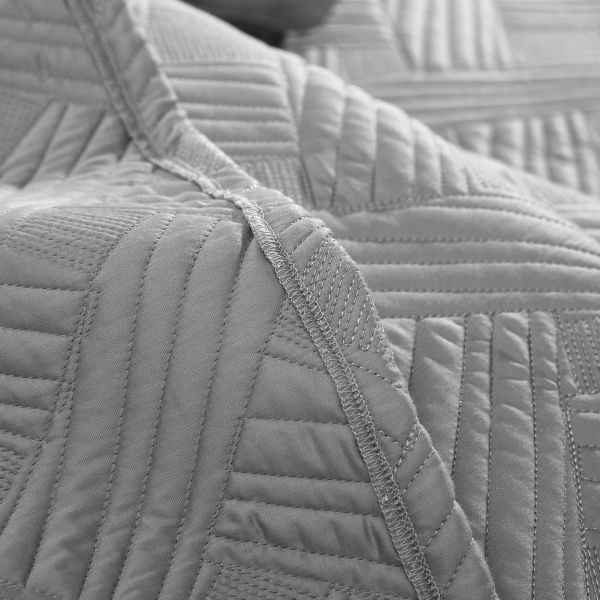 Luxury FRBP1 Покрывало на кровать 230*250, 2шт наволочки 46*66 Grey - фото 4