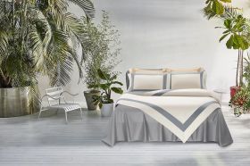Набор постельного белья Bicolore White/Azure FRCOT08 FRETTE