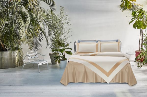 Набір постільної білизни підковдра 2шт FRCOT09-2х160*220 Bicolore White/citrine - фото 2