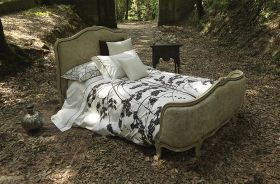 Комплект постельного белья (Одеяло 200х220, прост. 270х290, 4 нав. 50х70) Серебристый с вышивкой Bios Signoria