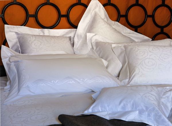 Комплект постільної білизни (Підковдра 200х220, прост. 270х290, 4 нав. 50х70) Ivory Leonardo Hemstitch PDJ Signoria - фото 6