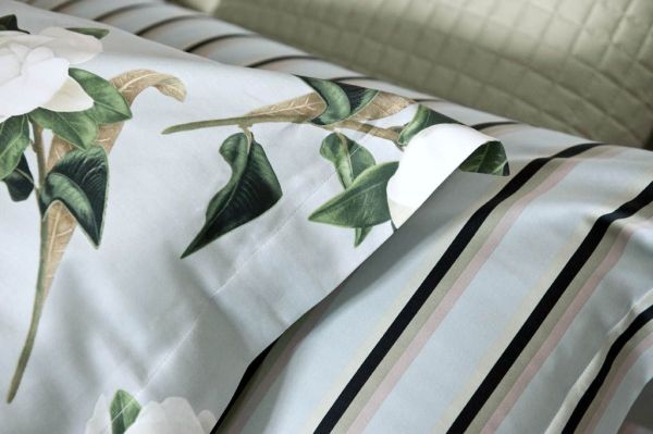 Комплект постільної білизни (Підковдра 200х220, прост. 270х290, 4 нав. 50х70) Silversage Magnolia Striped Signoria - фото 3