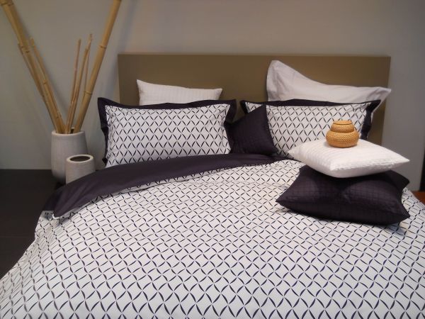 Комплект постельного белья (Пододеяльник 200х220, прост. 270х290, 4 нав. 50х70) Ivory/ espresso Sorrento Signoria - фото 3