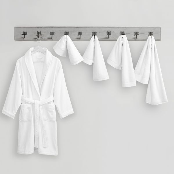 Банний халат UNITO білий S - фото 2