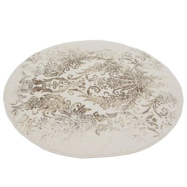 Килим VALS 0503A 2,5х2,5 IVORY / D.BEIGE Круг КЛАСТ