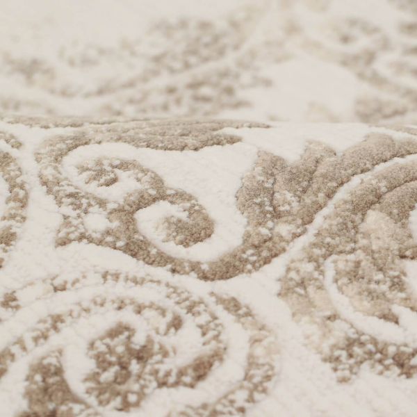 Килим VALS 0503A 2,5х2,5 IVORY / D.BEIGE Круг КЛАСТ - фото 4