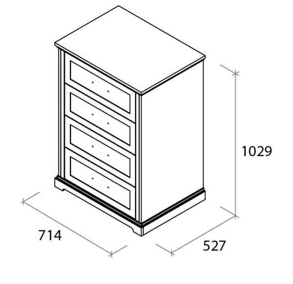 Комод Б'янка високий - фото 2